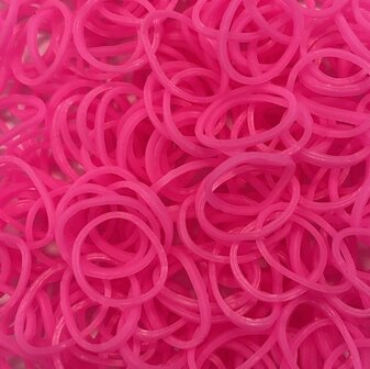 250 Loombands neon roze